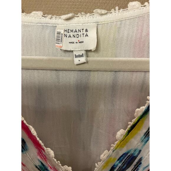 Hemant and Nandita Multicolor Midi Dress - Picture 5 of 8